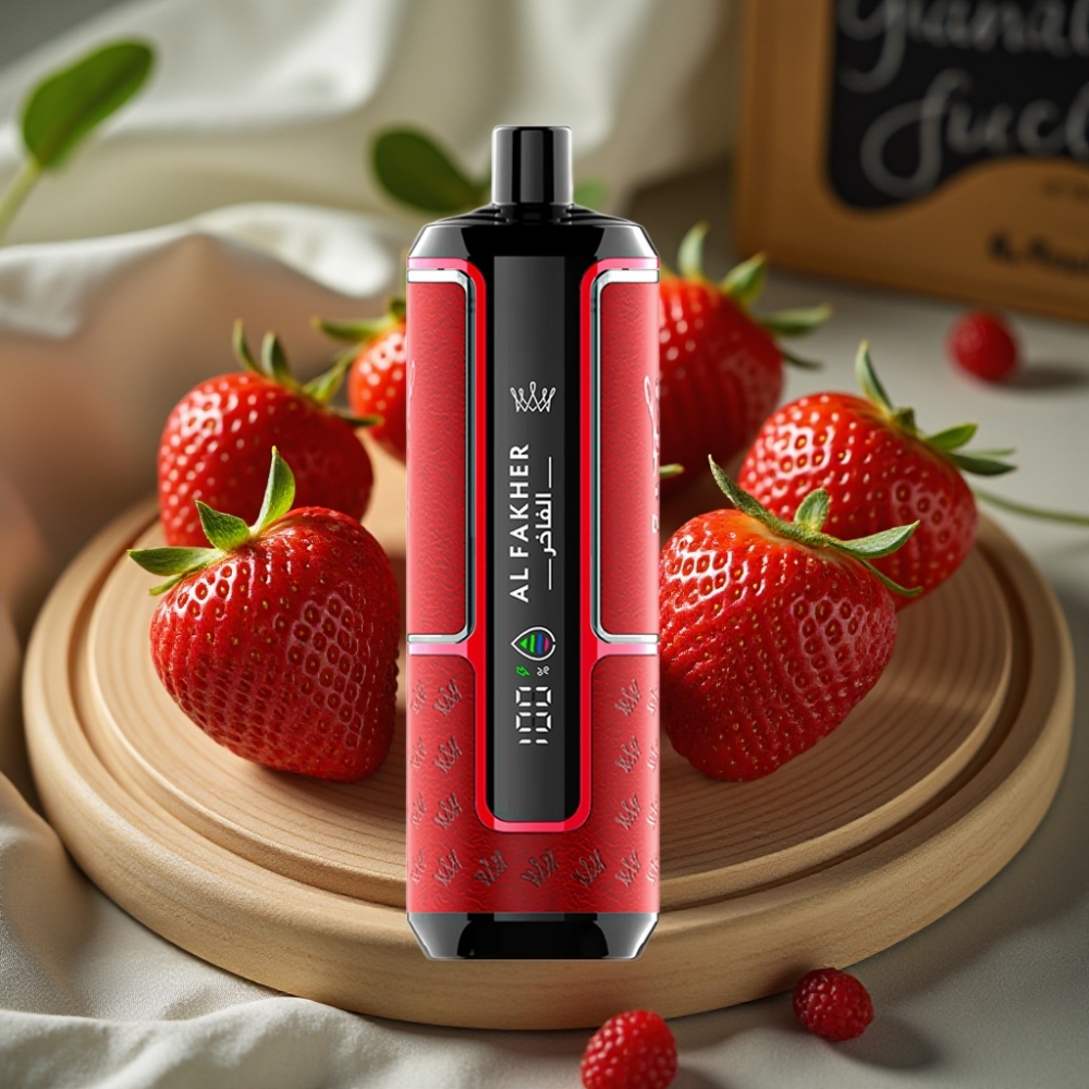 Al Fakher Crown Bar 15K Hypermax Wegwerp Vape Kit 22ml 600mAh Aardbei Punch