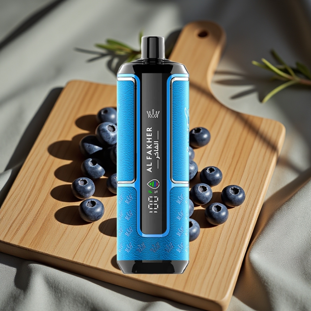 Al Fakher Crown Bar 15K Hypermax Wegwerp Vape Kit 22ml 600mAh Blauwe Bessen Kauwgom