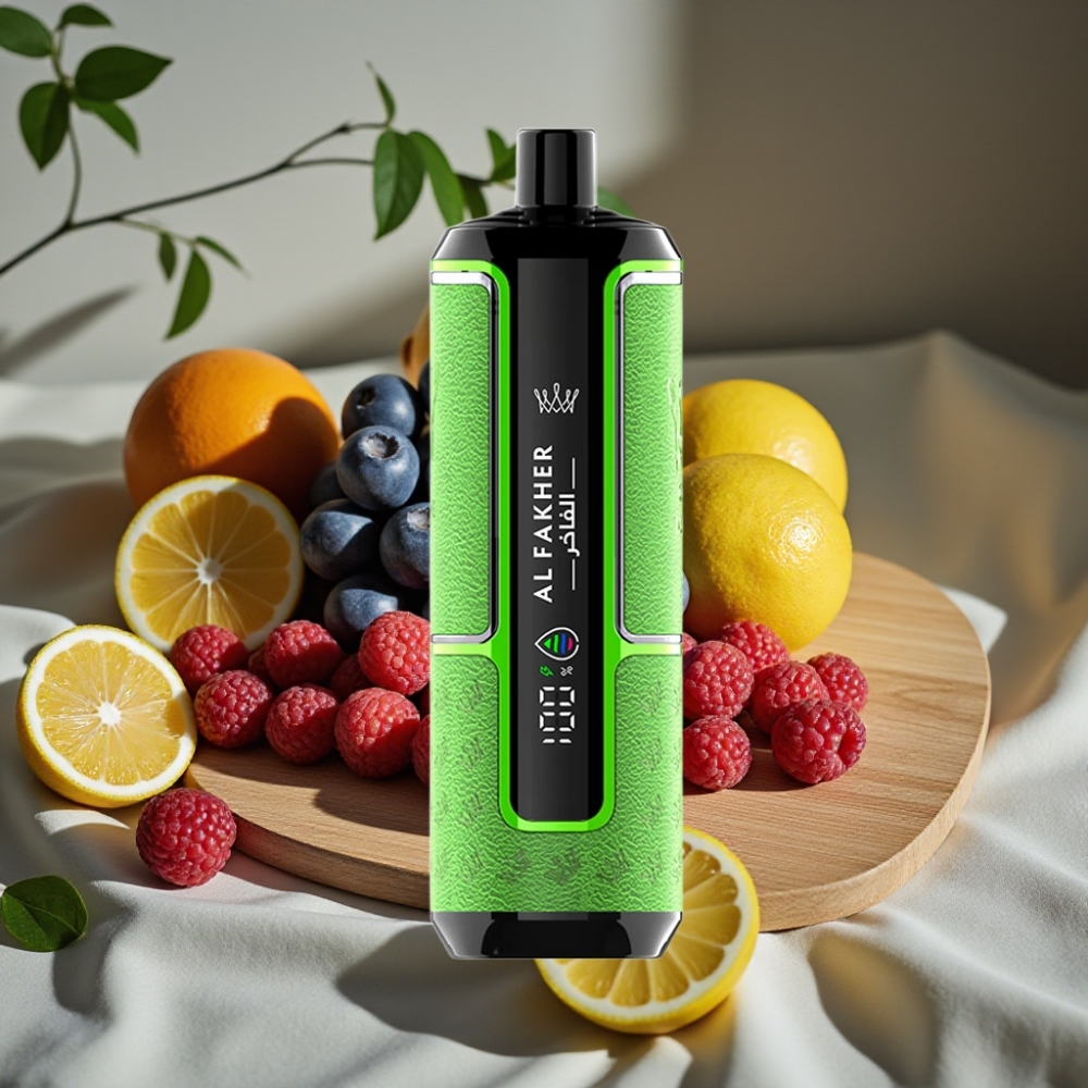 Al Fakher Crown Bar 15K Hypermax Wegwerp Vape Kit Blauwe Framboos Limonade 22ml 600mAh Type-C DTL 6mg/ml