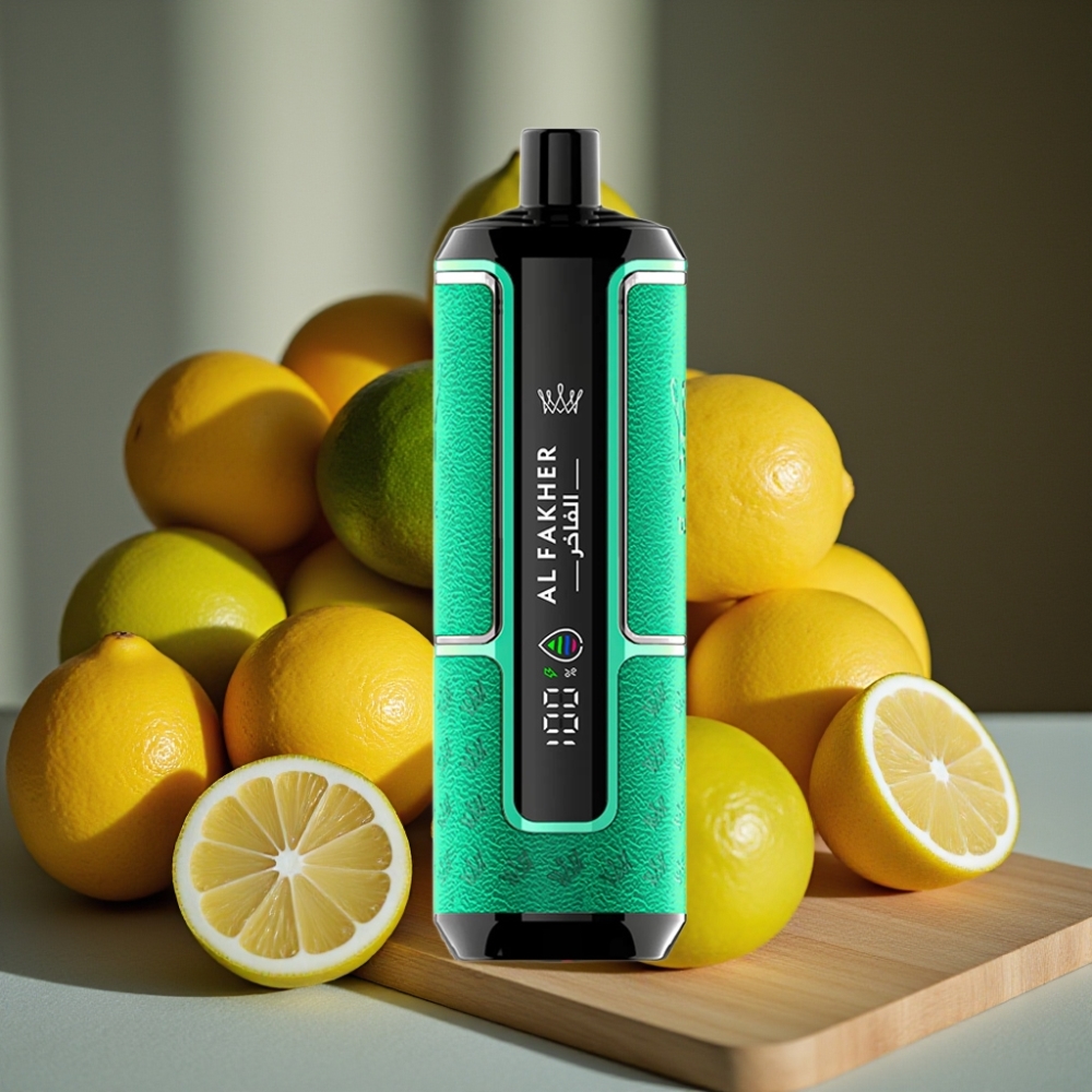 Al Fakher Crown Bar 15K Hypermax Wegwerp Vape Kit Citroen Limoen 22ml 600mAh Type-C DTL 6mg/ml