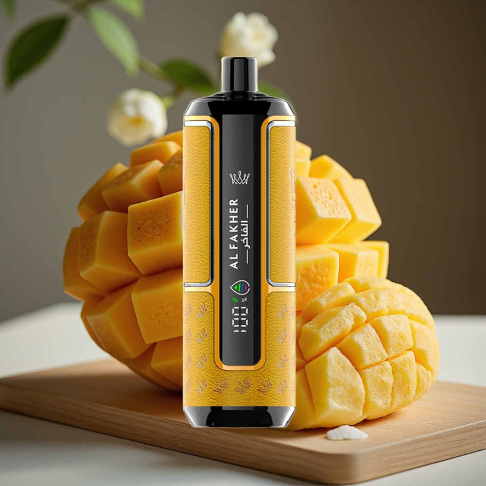 Al Fakher Crown Bar 15K Hypermax Wegwerp Vape Kit Mango IJs 22ml 600mAh Type-C