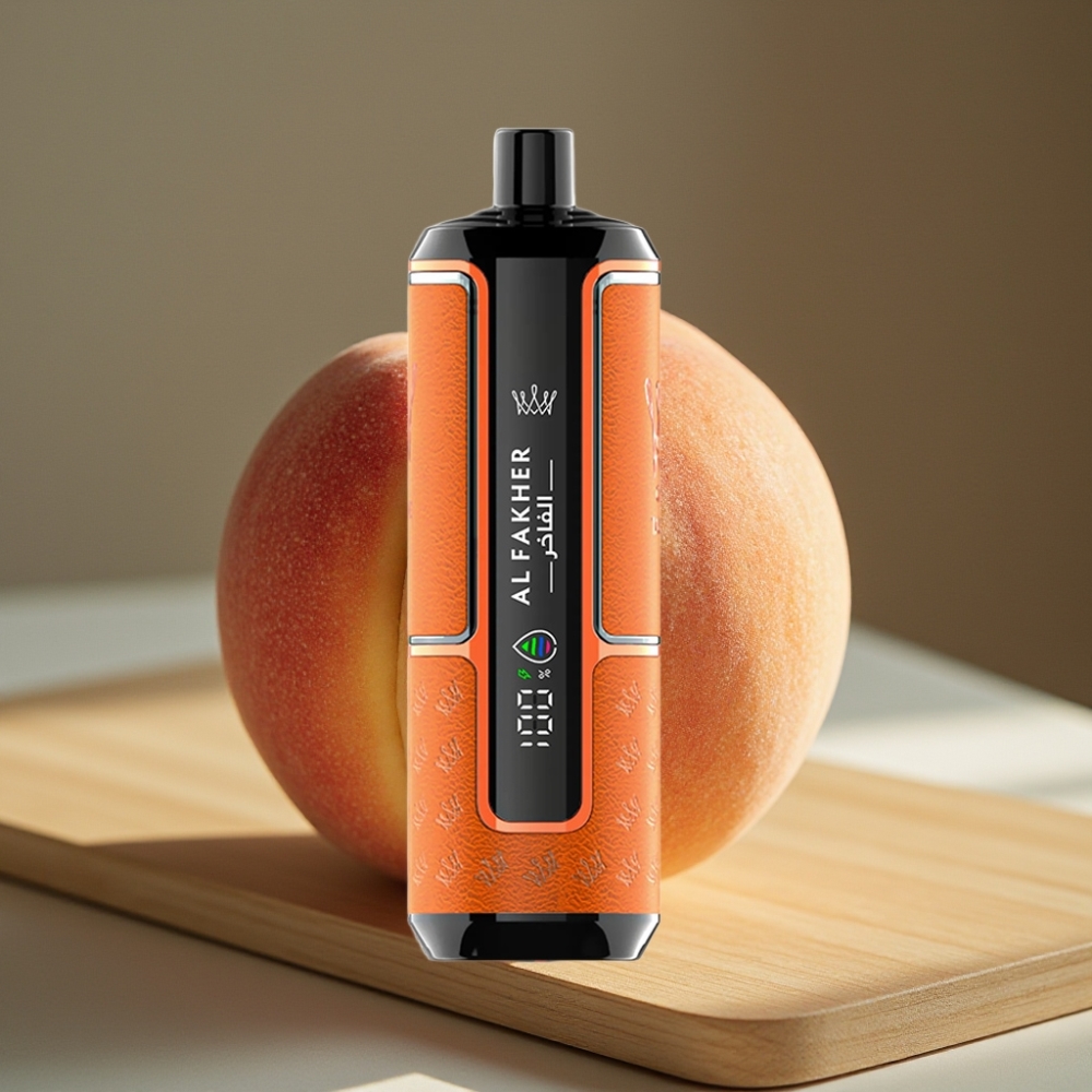 Al Fakher Crown Bar 15K Hypermax Wegwerp Vape Kit Perzik IJs 22ml 600mAh Type-C DTL 6mg/ml