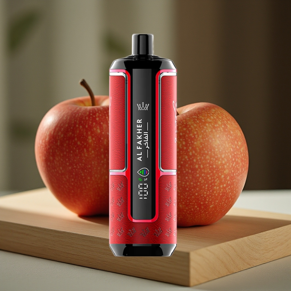 Al Fakher Crown Bar 15K Hypermax Wegwerp Vape Kit Twee Appel 22ml 600mAh Type-C DTL 6mg/ml
