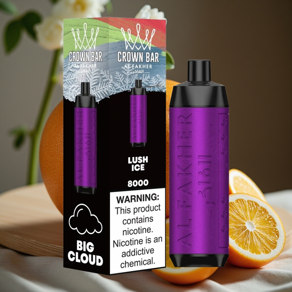 Al Fakher Crown Bar 8000 Crystal Disposable Vape 600mAh 18ml IJs Lush