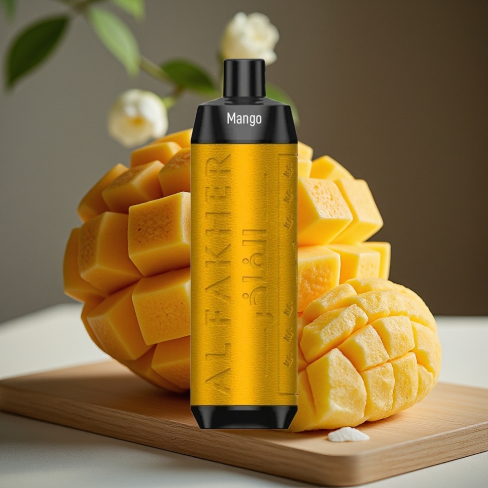 Al Fakher Crown Bar 8000 Crystal Disposable Vape Mango IJs 600mAh Type-C 18ml 5mg