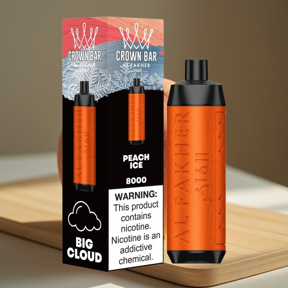 Al Fakher Crown Bar 8000 Crystal Disposable Vape Peperijs 18ml 5mg 0.6ohm