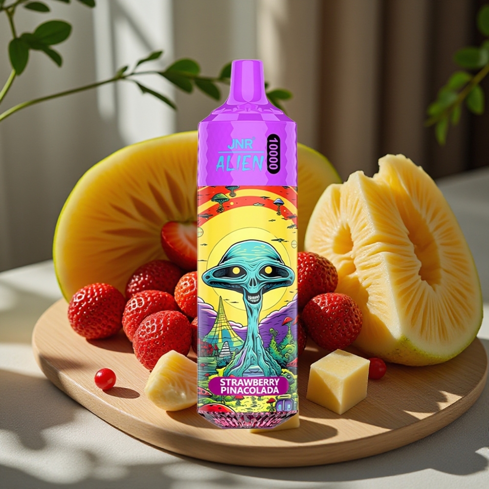 JNR Alien 10000 Puffs Disposable Vape Aardbei Pina Colada 850mAh 20ml Type-C RGB