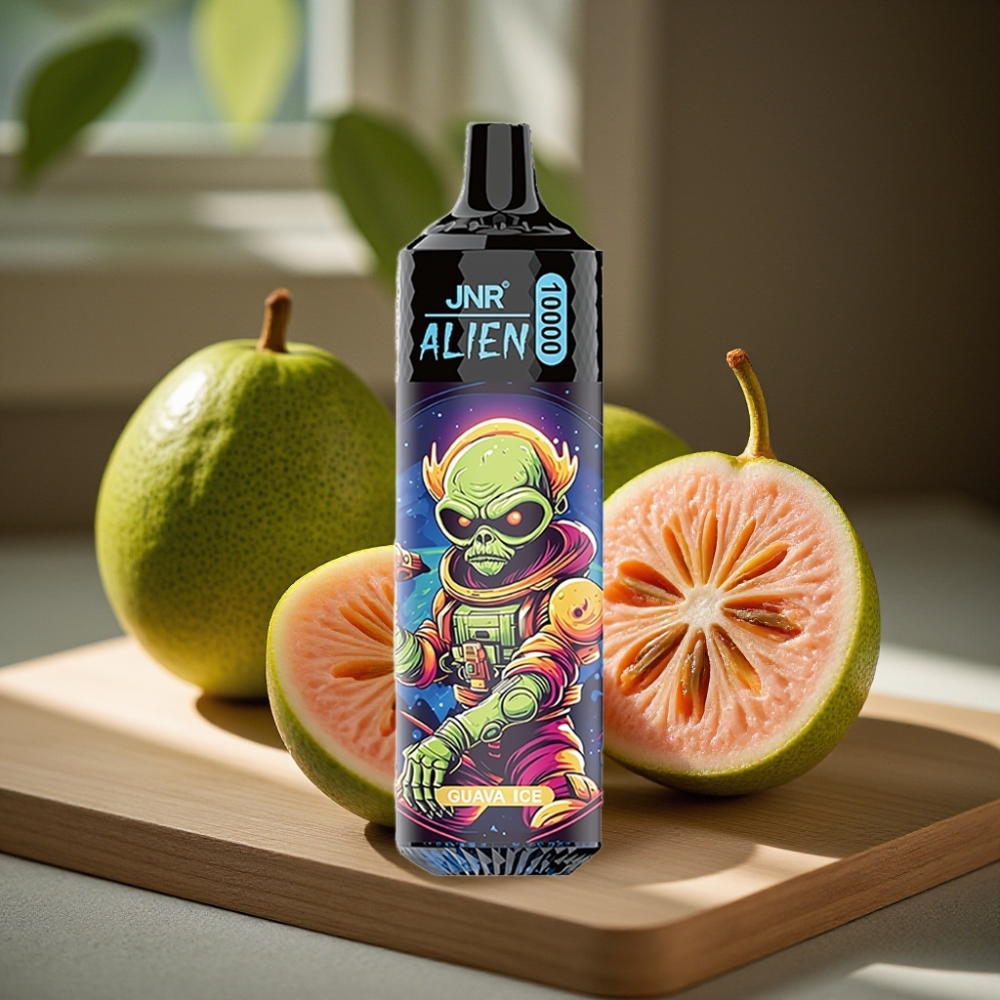 JNR Alien 10000 Puffs Disposable Vape Guave ijs 850mAh 20ml Type-C RGB