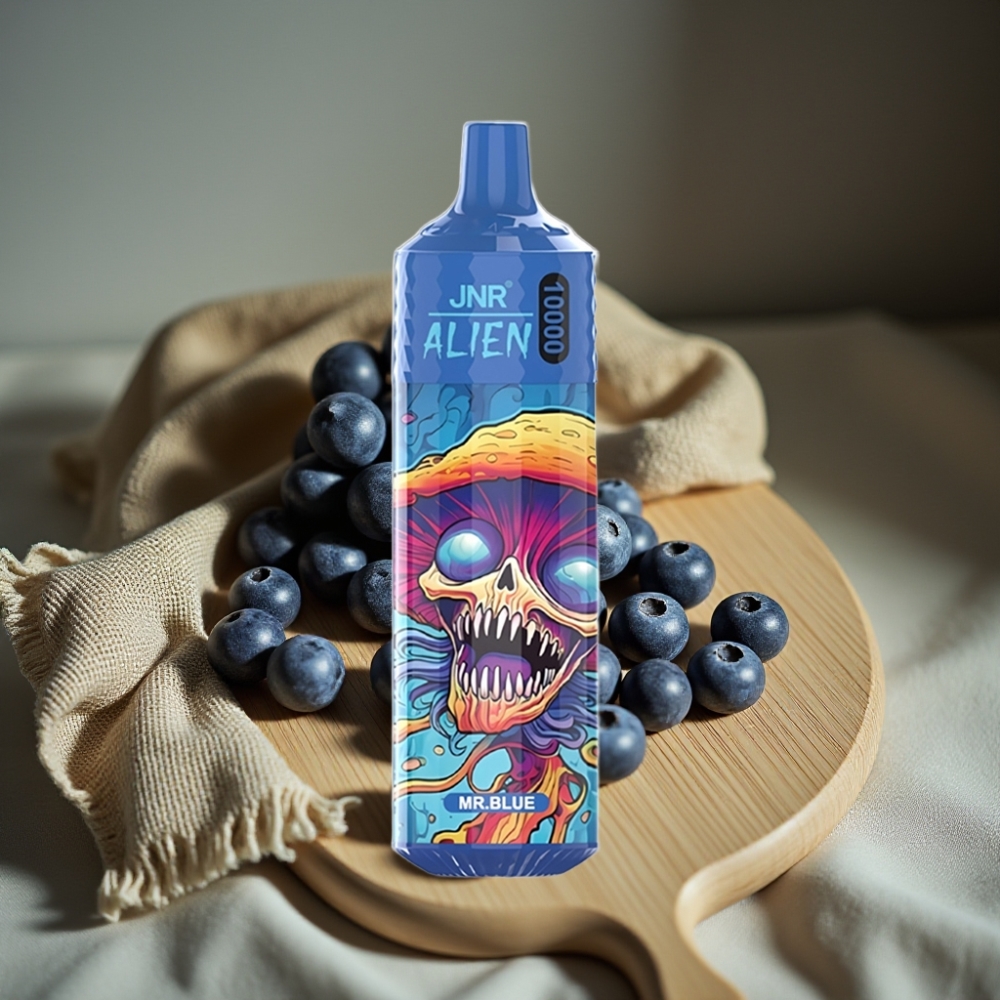 JNR Alien 10000 Puffs Disposable Vape Meneer Blauw 850mAh 20ml Type-C RGB