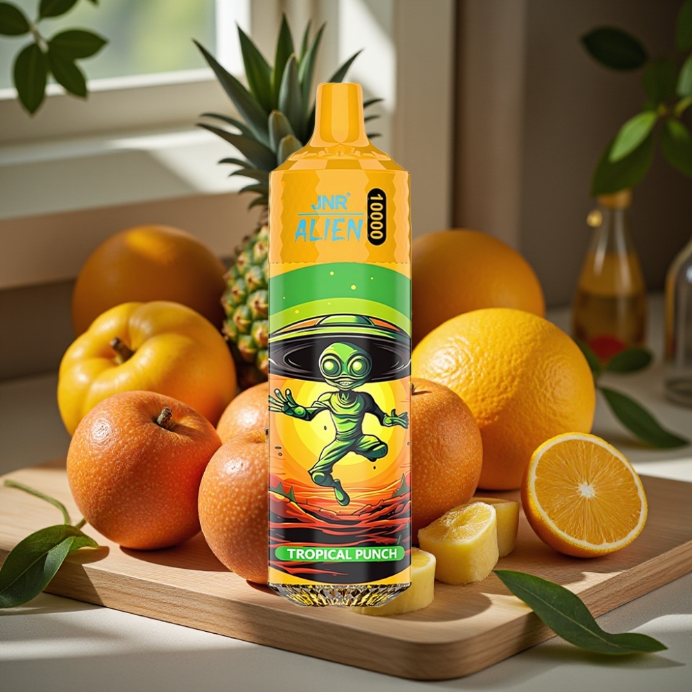 JNR Alien 10000 Puffs Disposable Vape Tropische Punch 850mAh 20ml Type-C RGB
