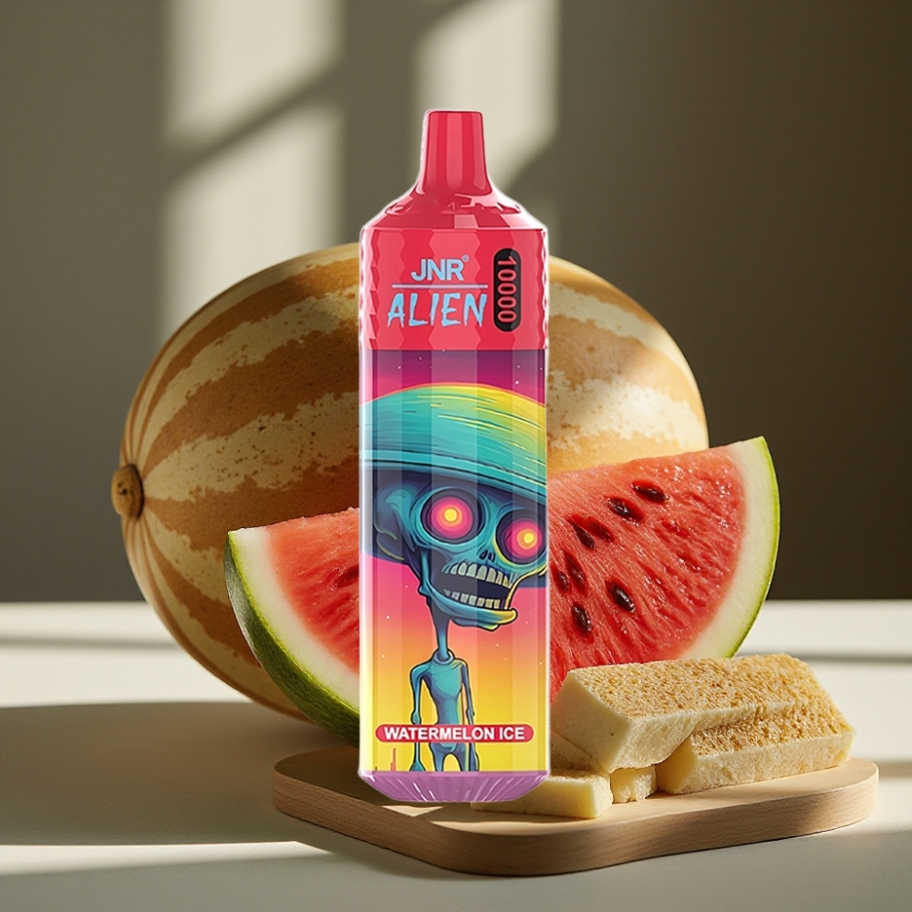 JNR Alien 10000 Puffs Disposable Vape Watermeloen IJs 850mAh 20ml Type-C RGB