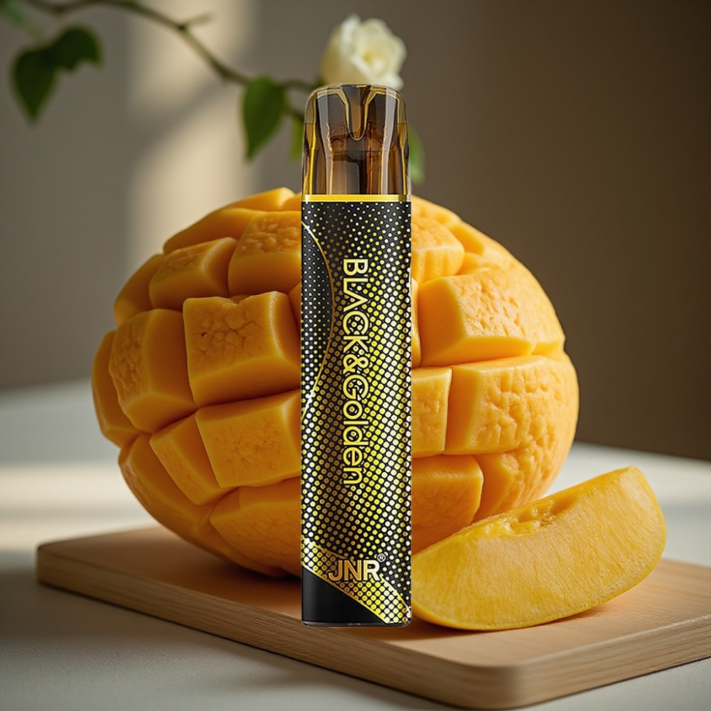 JNR Black&Golden 800 Puffs Disposable Vape Drievoudige Mango 550mAh 2ml TPD 2%