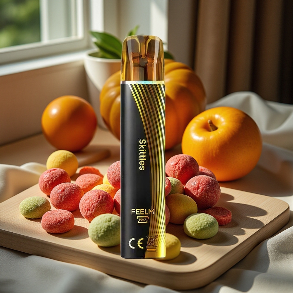 JNR Black&Golden 800 Puffs Disposable Vape Skittles 550mAh 2ml TPD 2% Nicotine