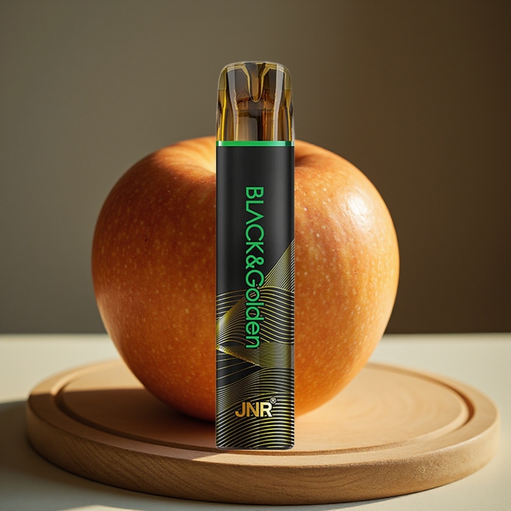JNR Black&Golden 800 Puffs Disposable Vape Zure Appel 550mAh 2ml TPD 2% Nicotine