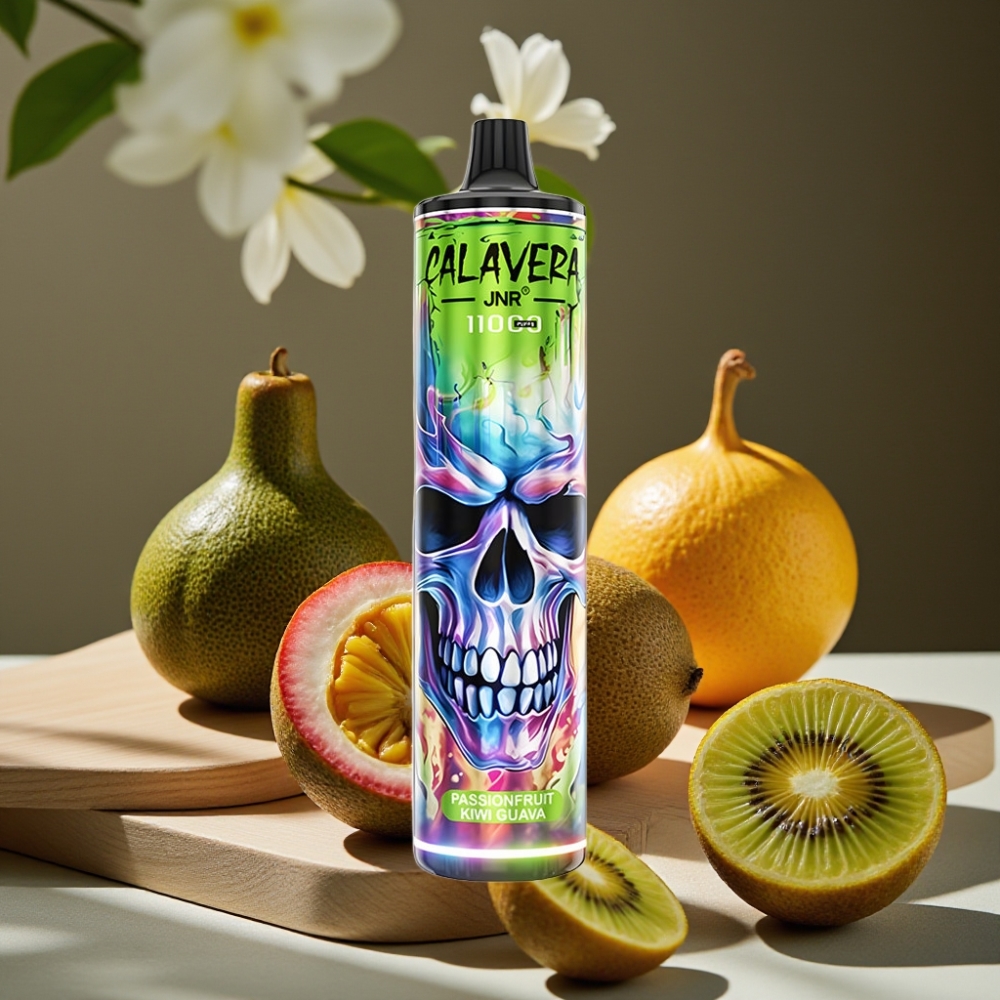JNR Calavera 11000 Puffs Disposable Vape Passievrucht Kiwi Guave Type-C 850mAh 21ml 1.0ohm Mesh