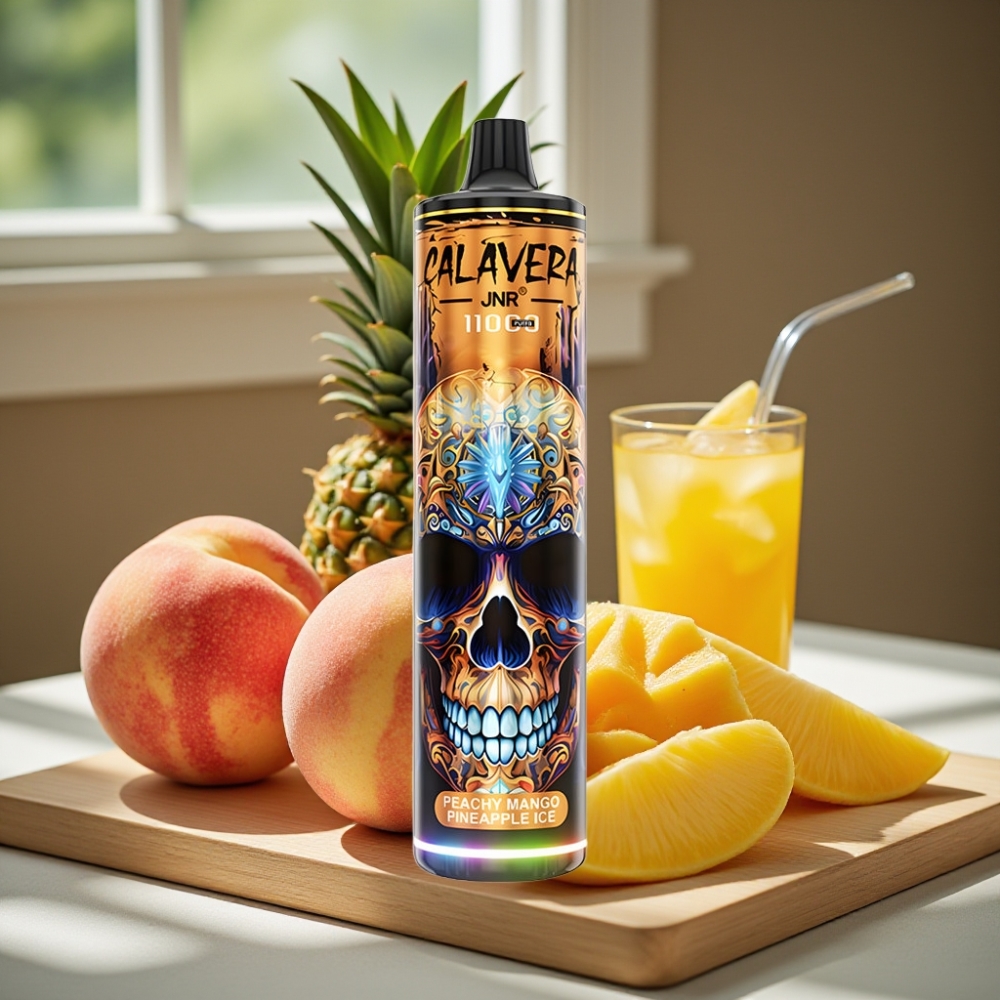 JNR Calavera 11000 Puffs Disposable Vape Perzik Mango Ananas IJs Type-C 850mAh 21ml 1.0ohm
