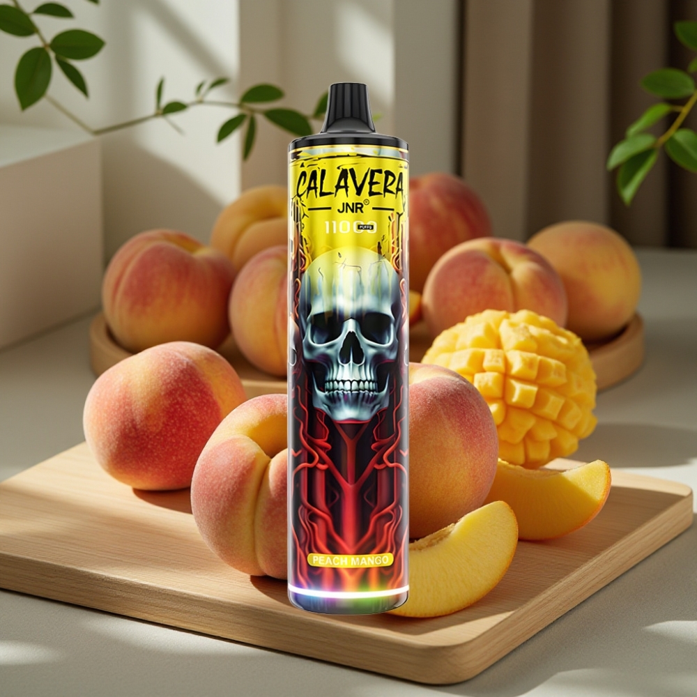 JNR Calavera 11000 Puffs Disposable Vape Perzik Mango Type-C 850mAh 21ml 1.0ohm