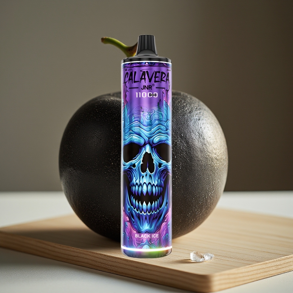 JNR Calavera 11000 Puffs Disposable Vape Zwart IJs Type-C 850mAh 21ml 1.0ohm Mesh