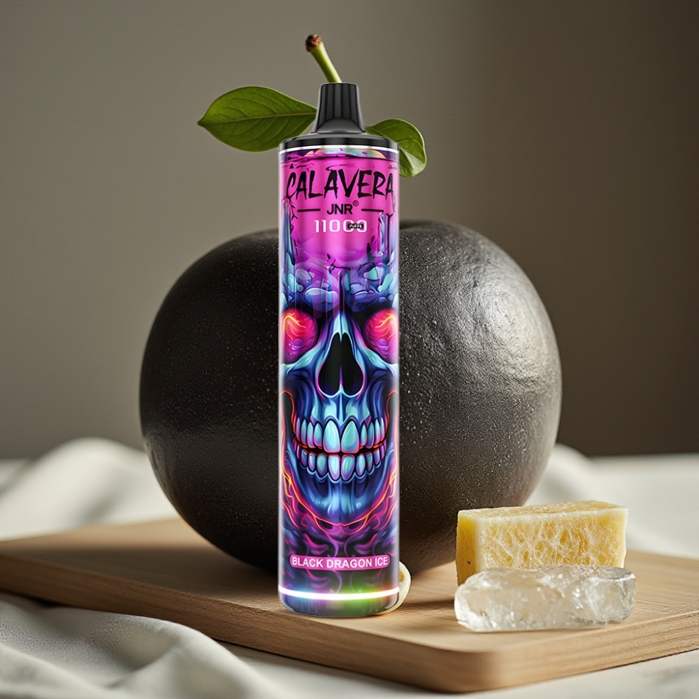 JNR Calavera 11000 Puffs Type-C 850mAh 21ml 1.0ohm Zwarte Draak Ijs Disposable Vape