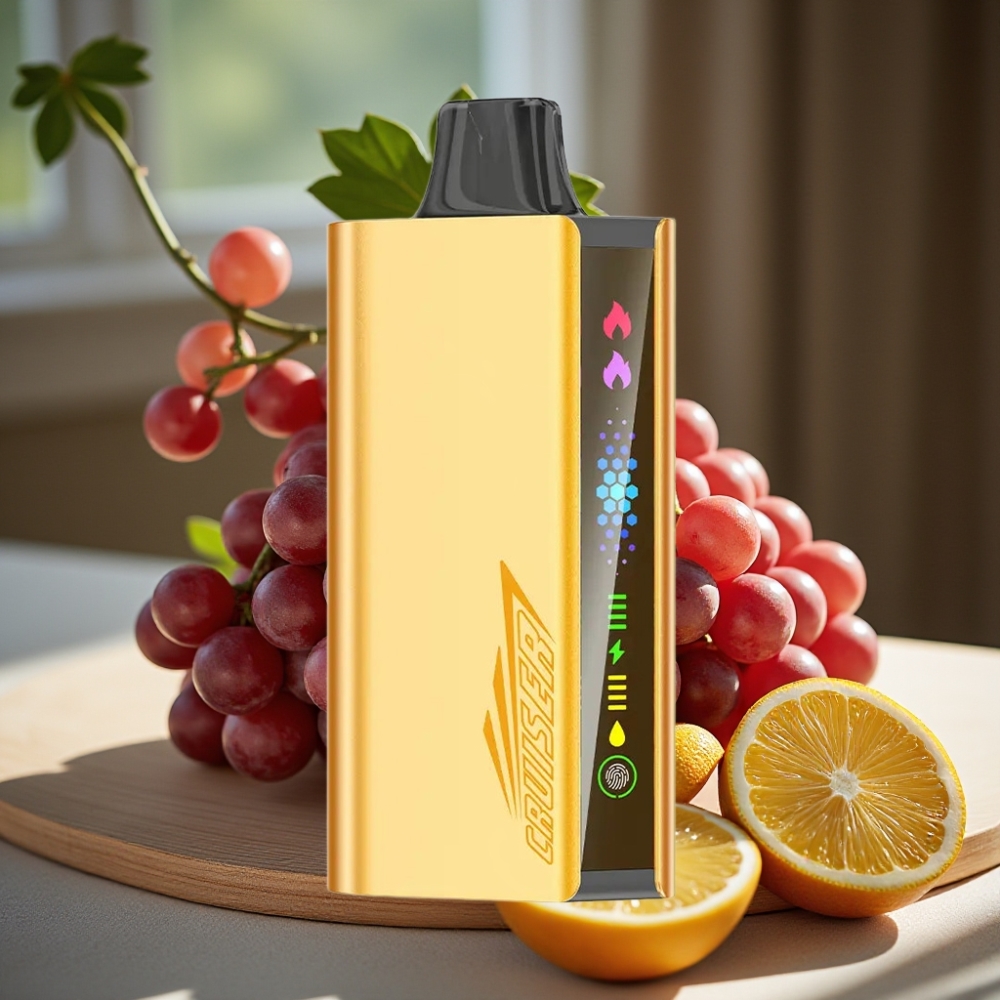 JNR Cruiser 12000 Puffs Oplaadbare Disposable Vape Druif IJs 3500mAh 25ml Dual Mesh