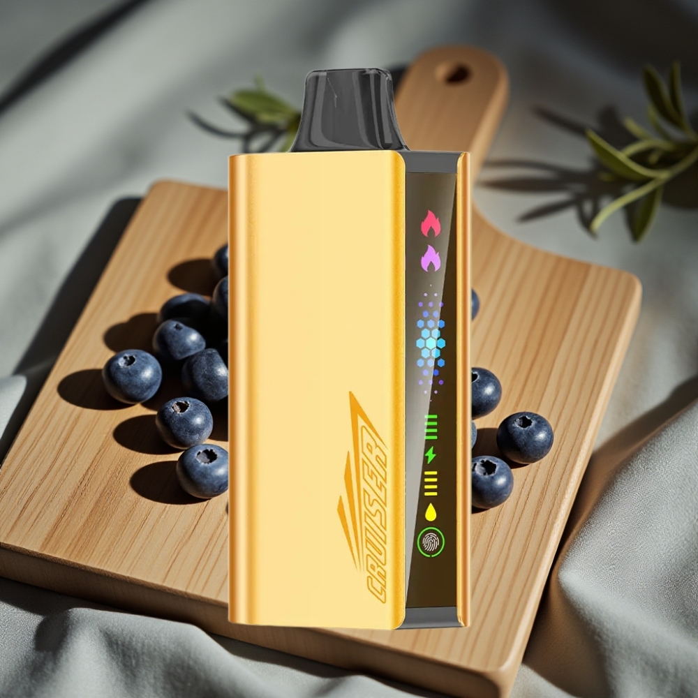 JNR Cruiser 12000 Puffs Opladen Niet Nodig Disposable Vape Bosbes Explosie 3500 mAh 25ml 1.2ohm Dual Mesh Scherm Aanraakbediening Metaal Lichaam 50mg/mL Dubbel Modus