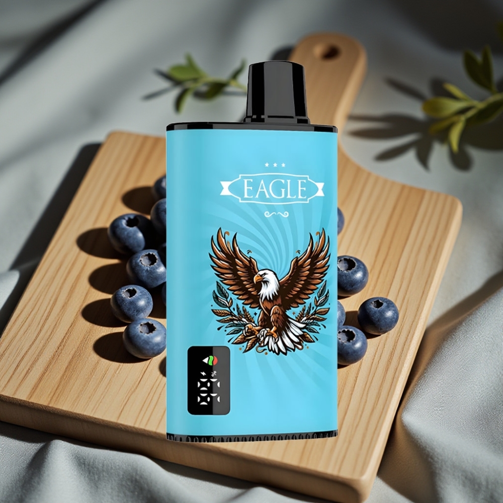JNR EAGLE Smart 23000 Puffs Disposable Vape Blauwe Bes IJs met Digitaal Scherm, 1.0ohm Mesh Coil, Instelbare Luchtstroom