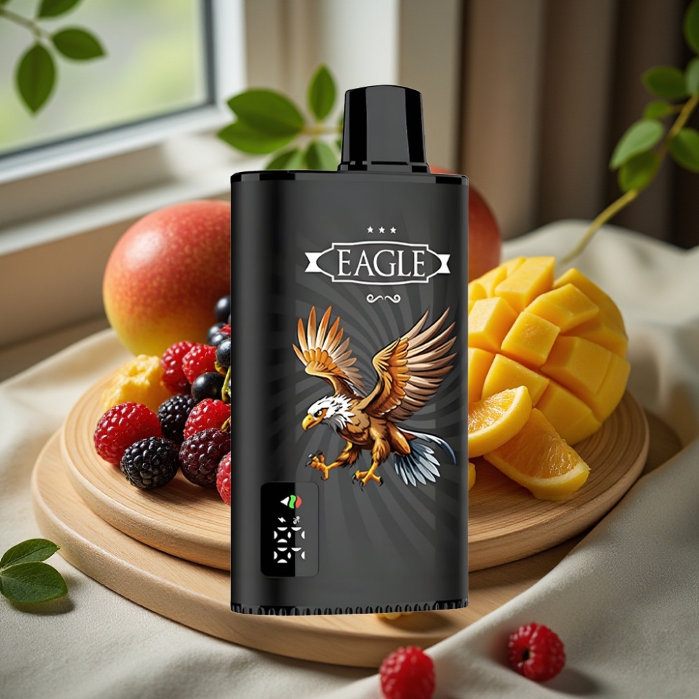 JNR EAGLE Smart 23000 Puffs Disposable Vape Zwarte Bes Mango IJs Digitale Scherm 1.0ohm Mesh Coil 750mAh