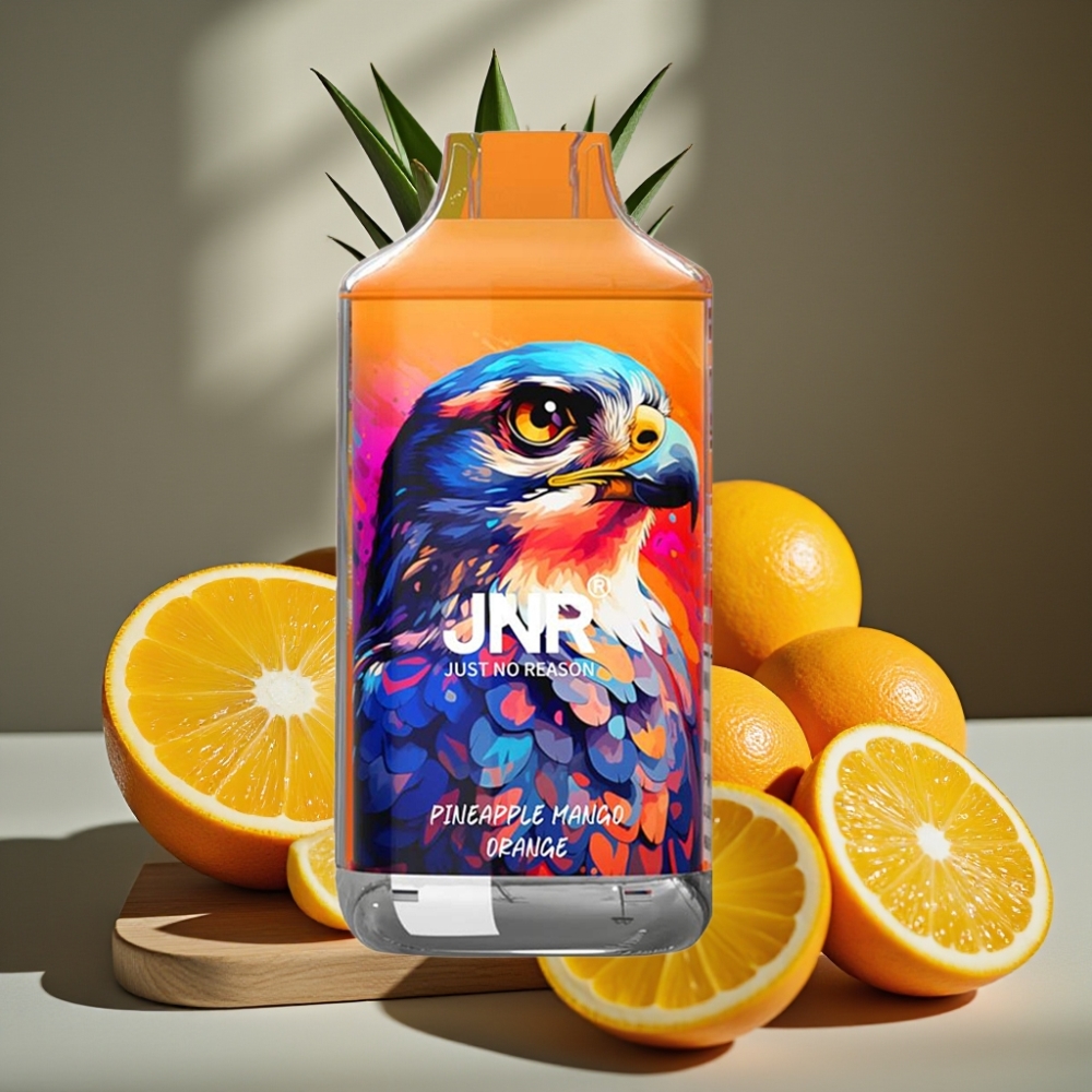 JNR Falcon 16000 Puffs Disposable Vape Ananas Mango Sinaasappel 850mAh Type C LED