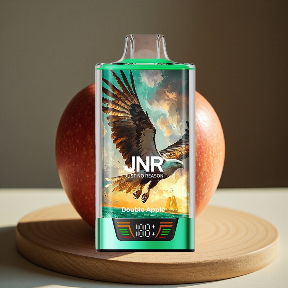 JNR Falcon Pro 28000 Disposable Vape Dubbel Appel 30ml 950mAh 5% Nicotine Smart Display Dual Mesh USB-C MTL