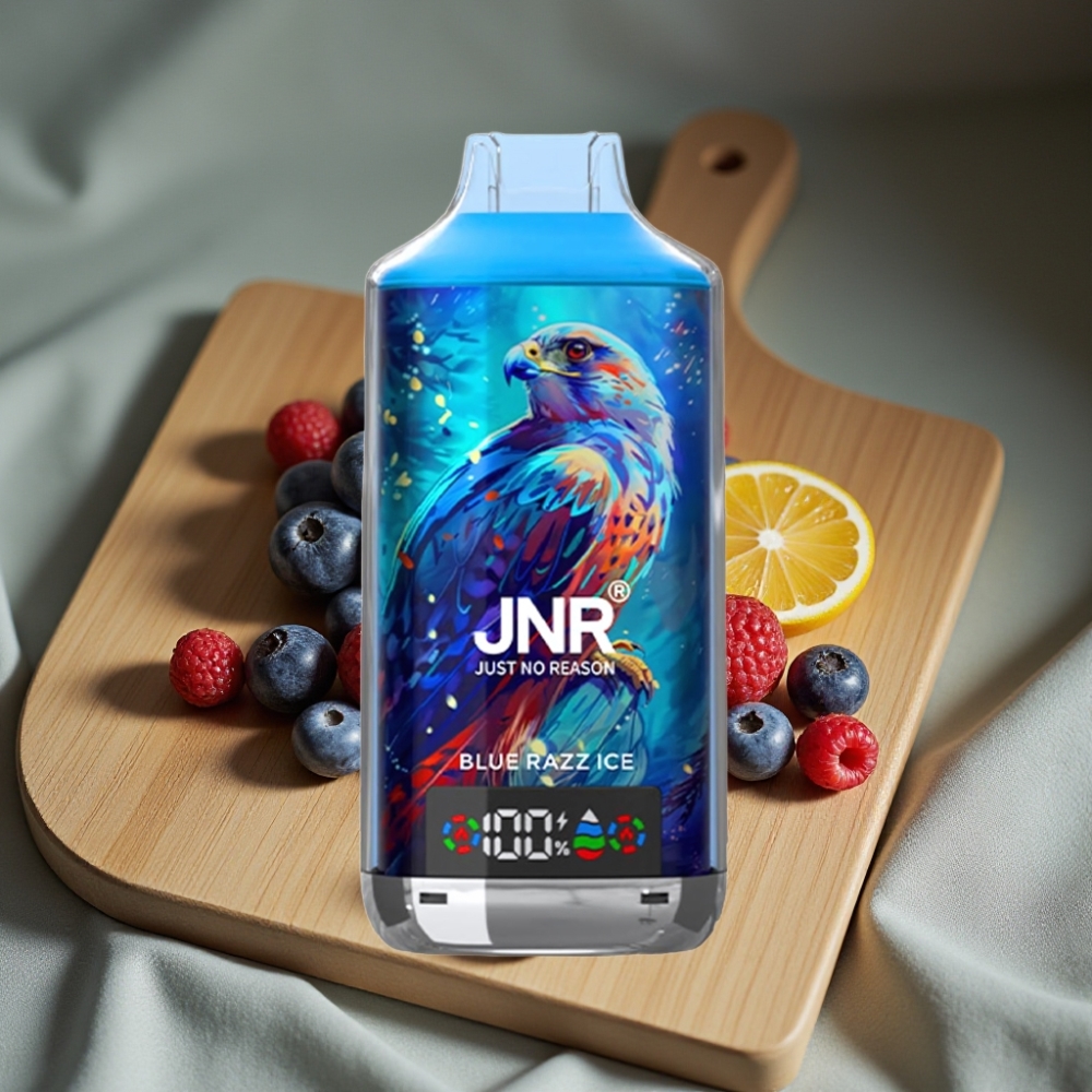 JNR Falcon X 18000 Puffs Disposable Vape Blauwe Framboos IJs 750mAh 24ml Dual Mesh Coil Type-C