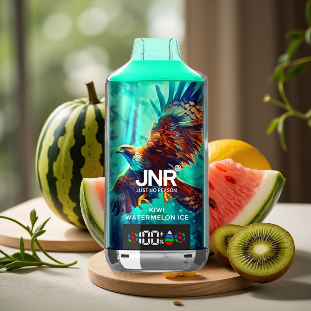 JNR Falcon X 18000 Puffs Disposable Vape Kiwi Watermelon IJs 750mAh 24ml Dual Mesh Coil Type-C