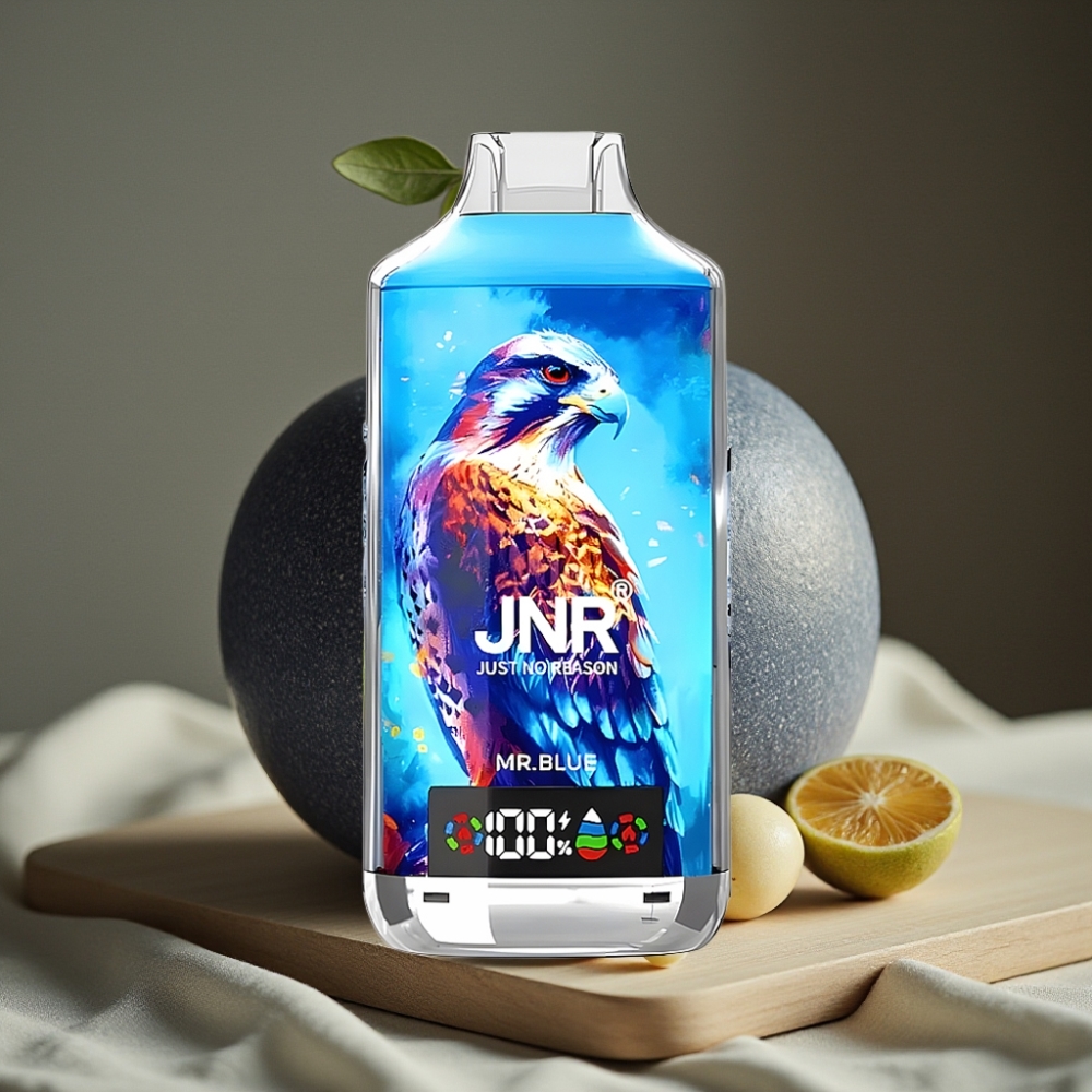 JNR Falcon X 18000 Puffs Disposable Vape Meneer Blauw 750mAh 24ml Dual Mesh Coil Type-C