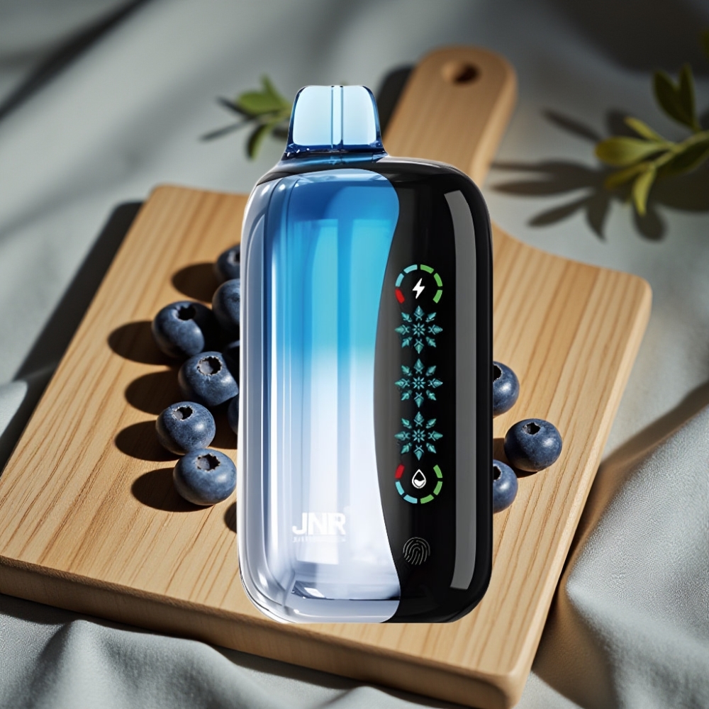 JNR Flex Ice 21000 Puffs Disposable Vape Blauwe Bes IJs Ice Adjustable Touch Screen Type-C 26ml