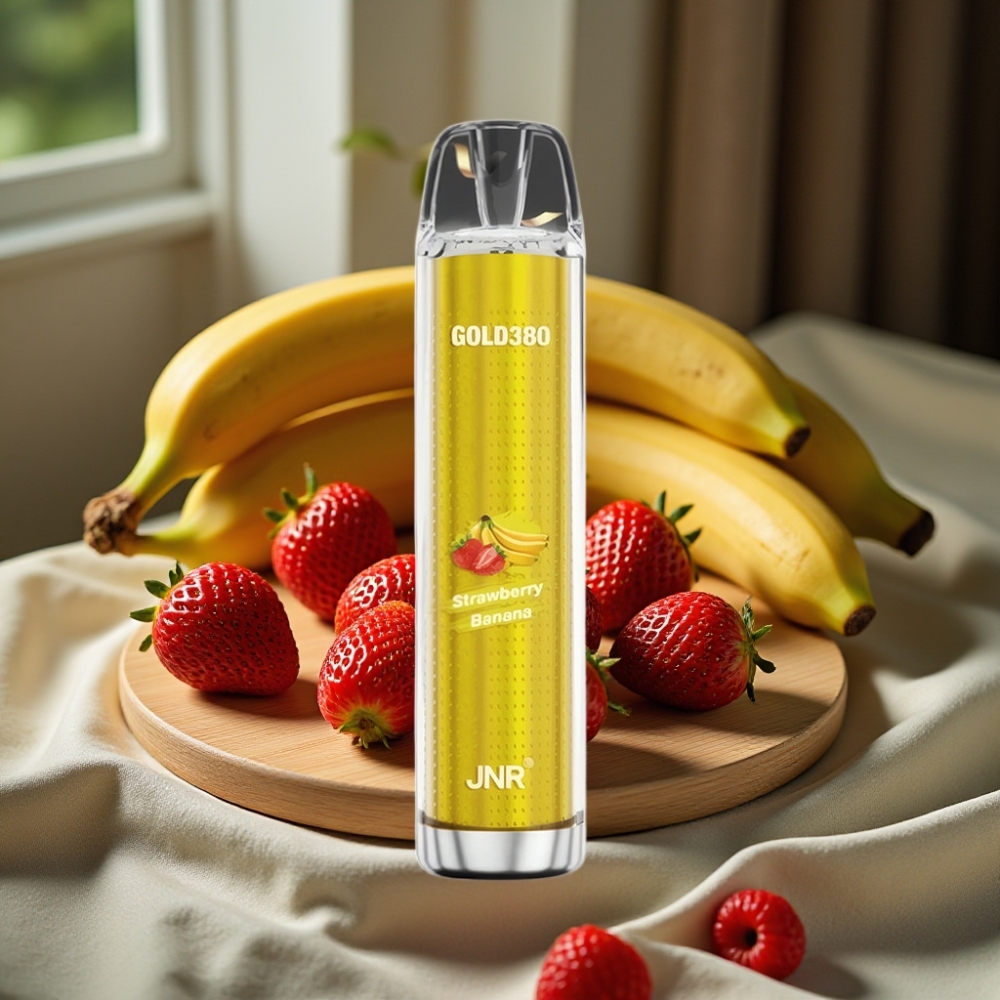 JNR Gold380 6000 Puffs 1500mAh 1.0ohm 13ml Disposable Vape Aardbei Banaan