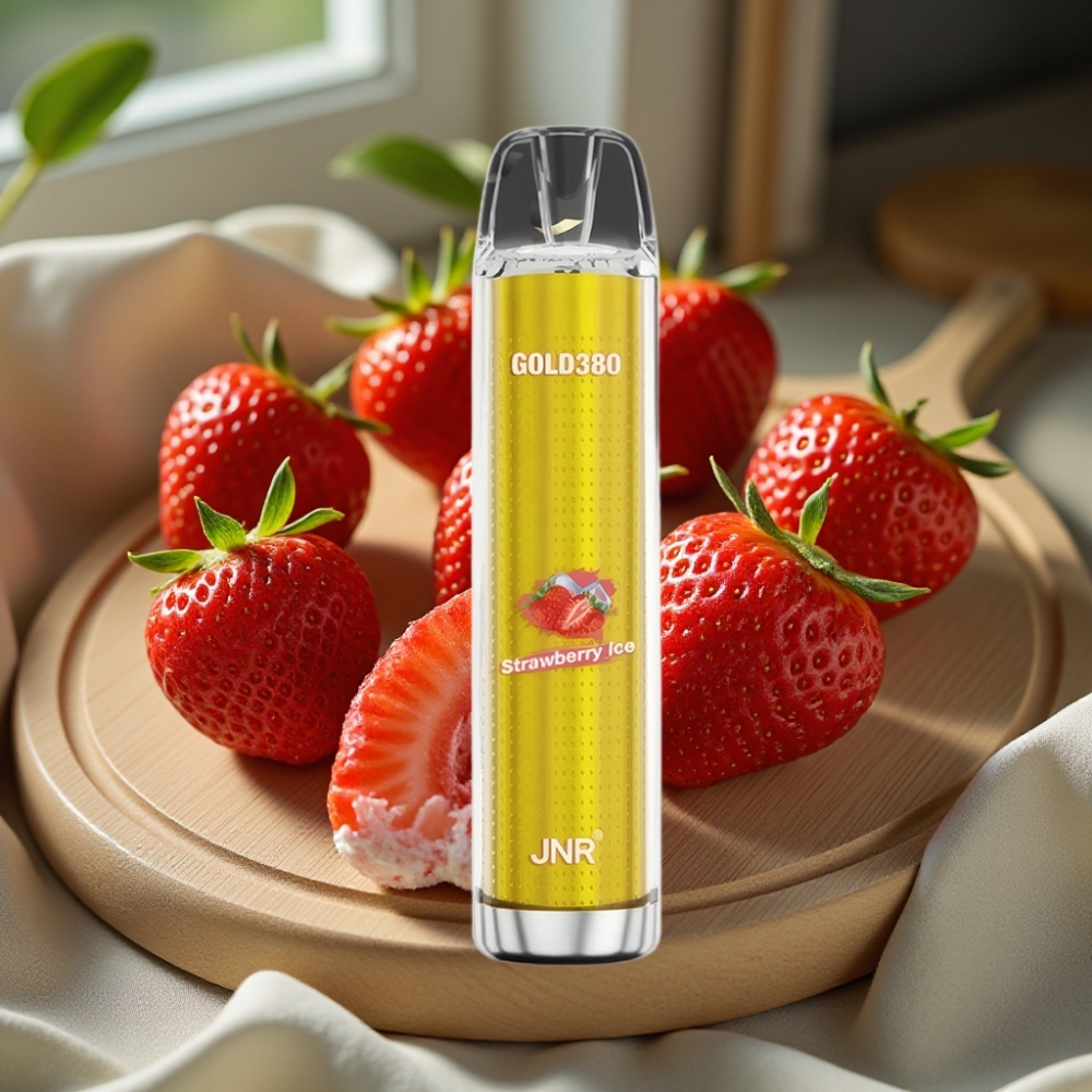 JNR Gold380 6000 Puffs 1500mAh 1.0ohm 13ml Disposable Vape Aardbei IJs