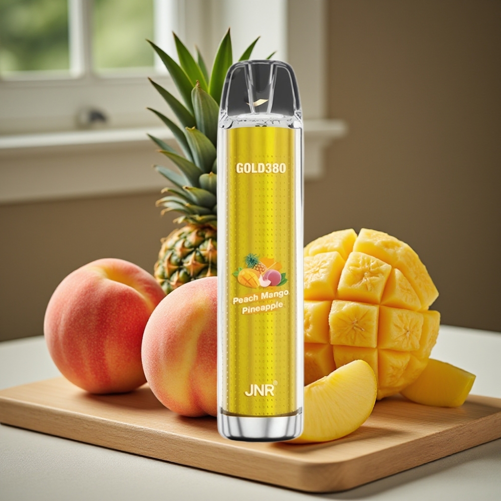 JNR Gold380 6000 Puffs 1500mAh 1.0ohm Mesh 13ml Disposable Vape Perzik Mango Ananas
