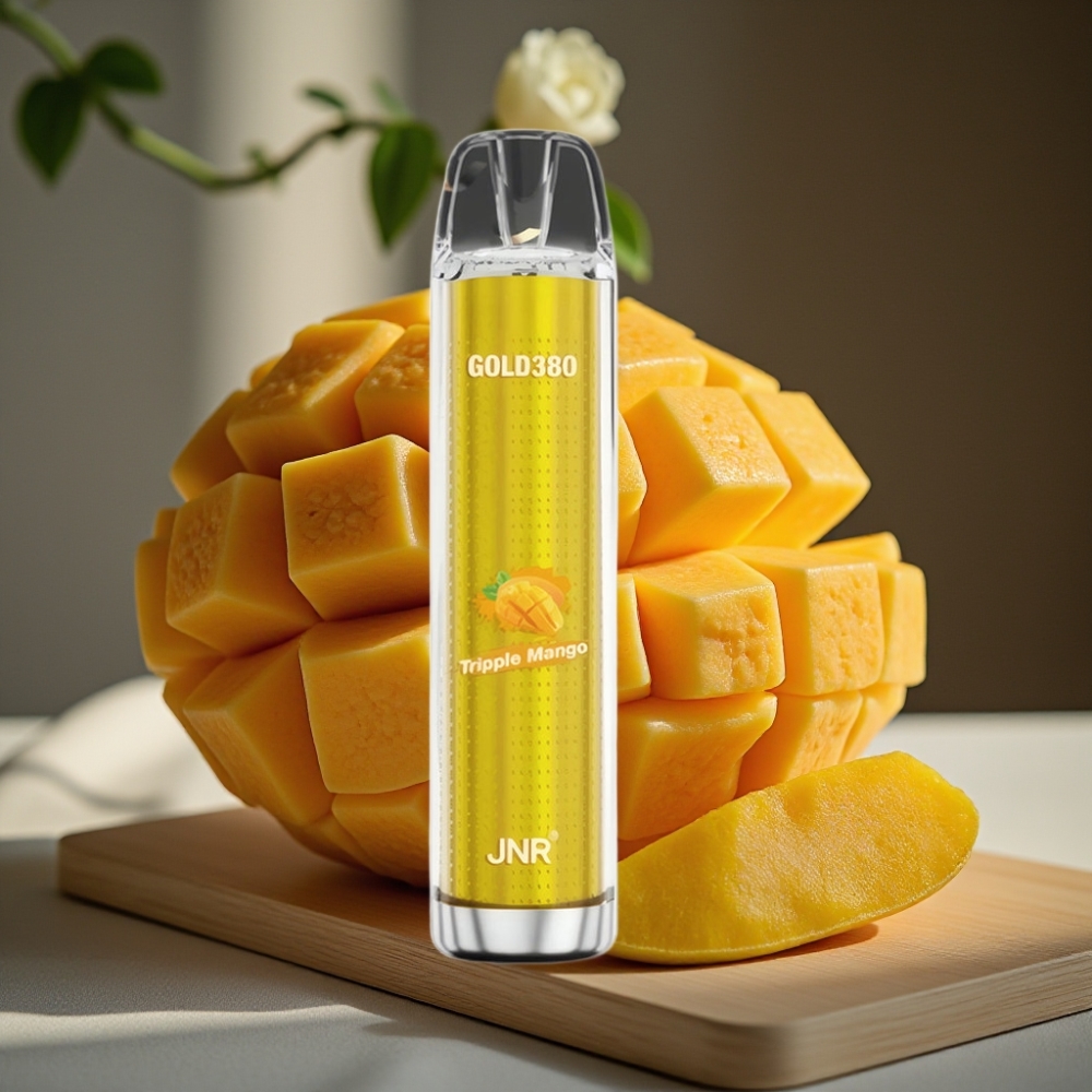 JNR Gold380 6000 Puffs Disposable Vape Triple Mango 1500mAh 13ml 1.0ohm Mesh