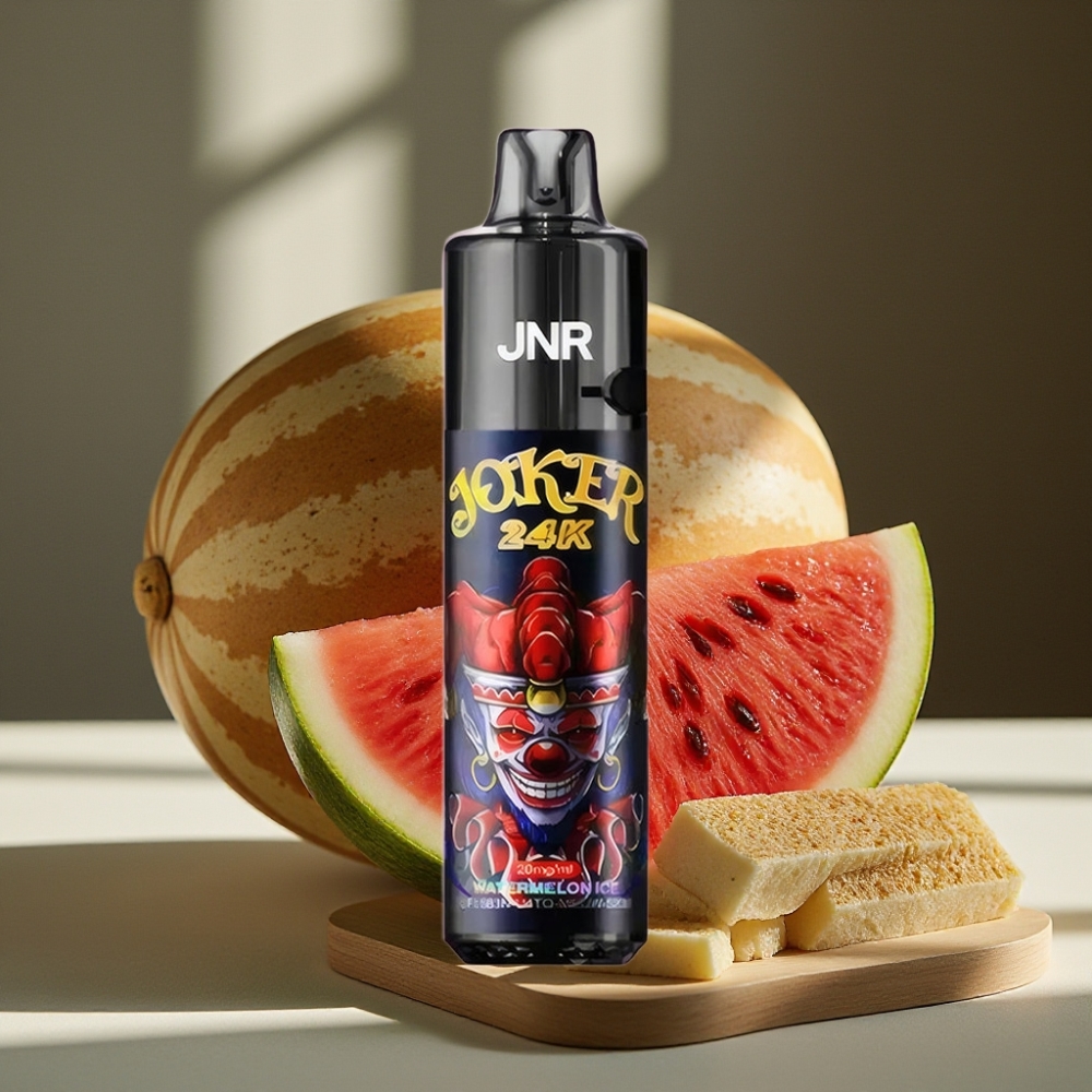 JNR Joker 24K Puffs Herbruikbare Disposable Vape Watermeloen IJs 2+10ml Zijlading 800mAh