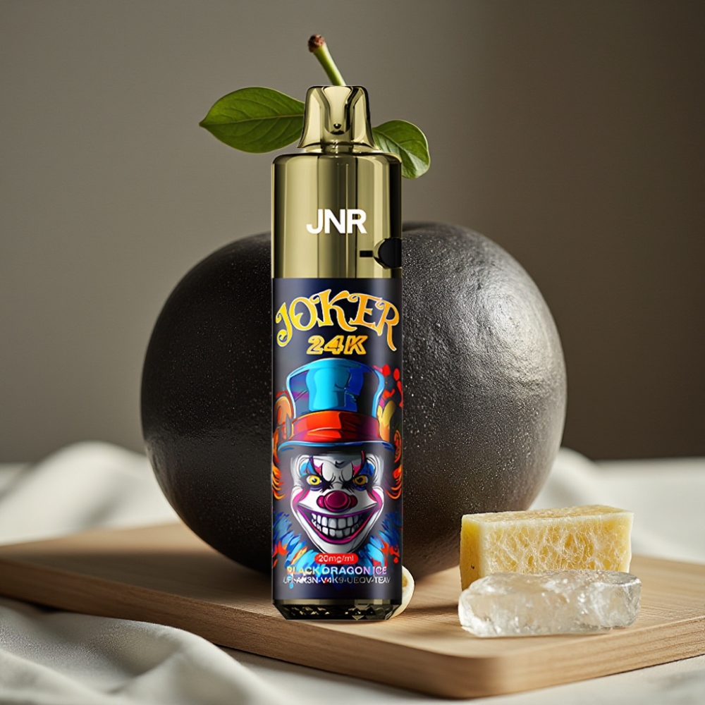 JNR Joker 24K Puffs Herbruikbare Disposable Vape Zwarte Draak Ijs 2+10ml Zijlading 800mAh