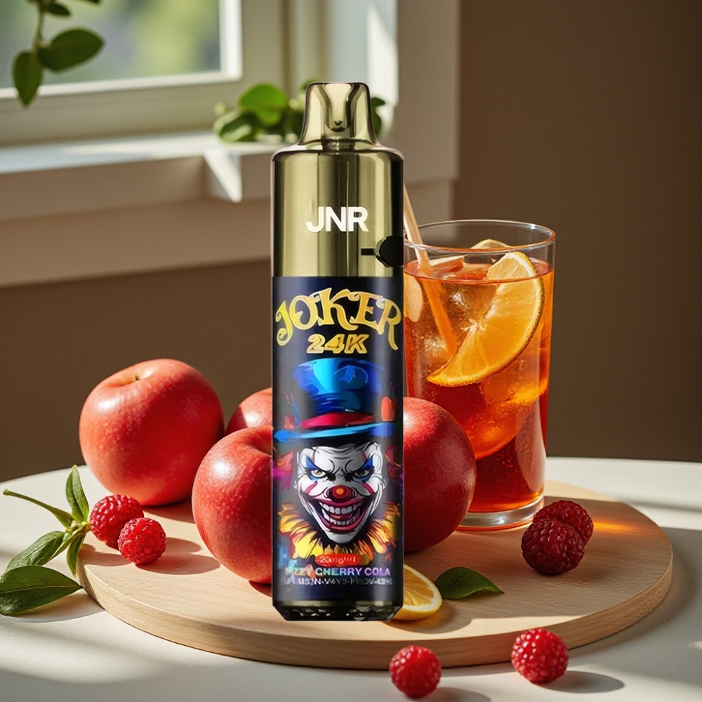 JNR Joker 24K Puffs Herlaadbare Disposable Vape Bruisende Kers Cola 2+10ml 800mAh Type-C