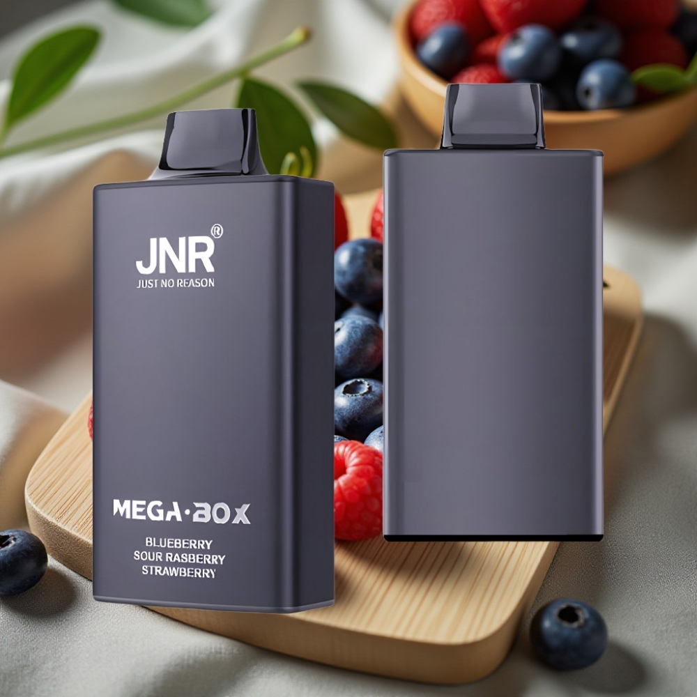 JNR Mega Box 25000 Puffs Disposable Vape Blauwe Bes Zure Framboos Aardbei 30ml 850mAh Dual Mesh Coil Type-C