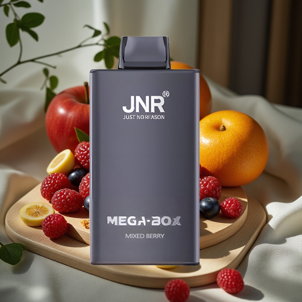 JNR Mega Box 25000 Puffs Disposable Vape Gemengde Bessen 30ml 850mAh Dual Mesh Coil Type-C