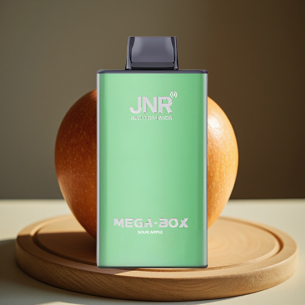 JNR Mega Box 25000 Puffs Disposable Vape Zuur Appel 30ml 850mAh Dual Mesh Type-C