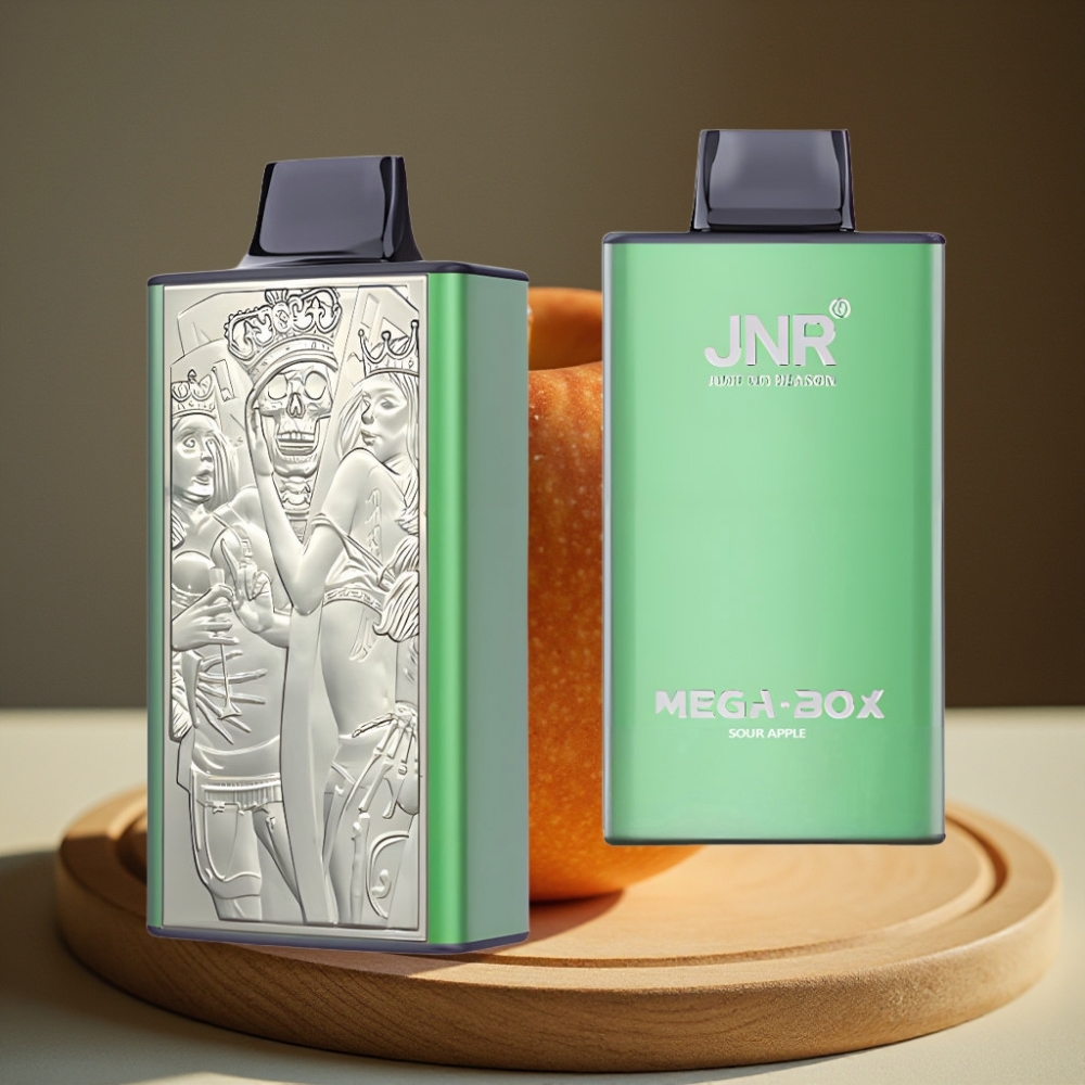 JNR Mega Box 25000 Puffs Disposable Vape Zuur Appel 30ml 850mAh Dual Mesh Type-C