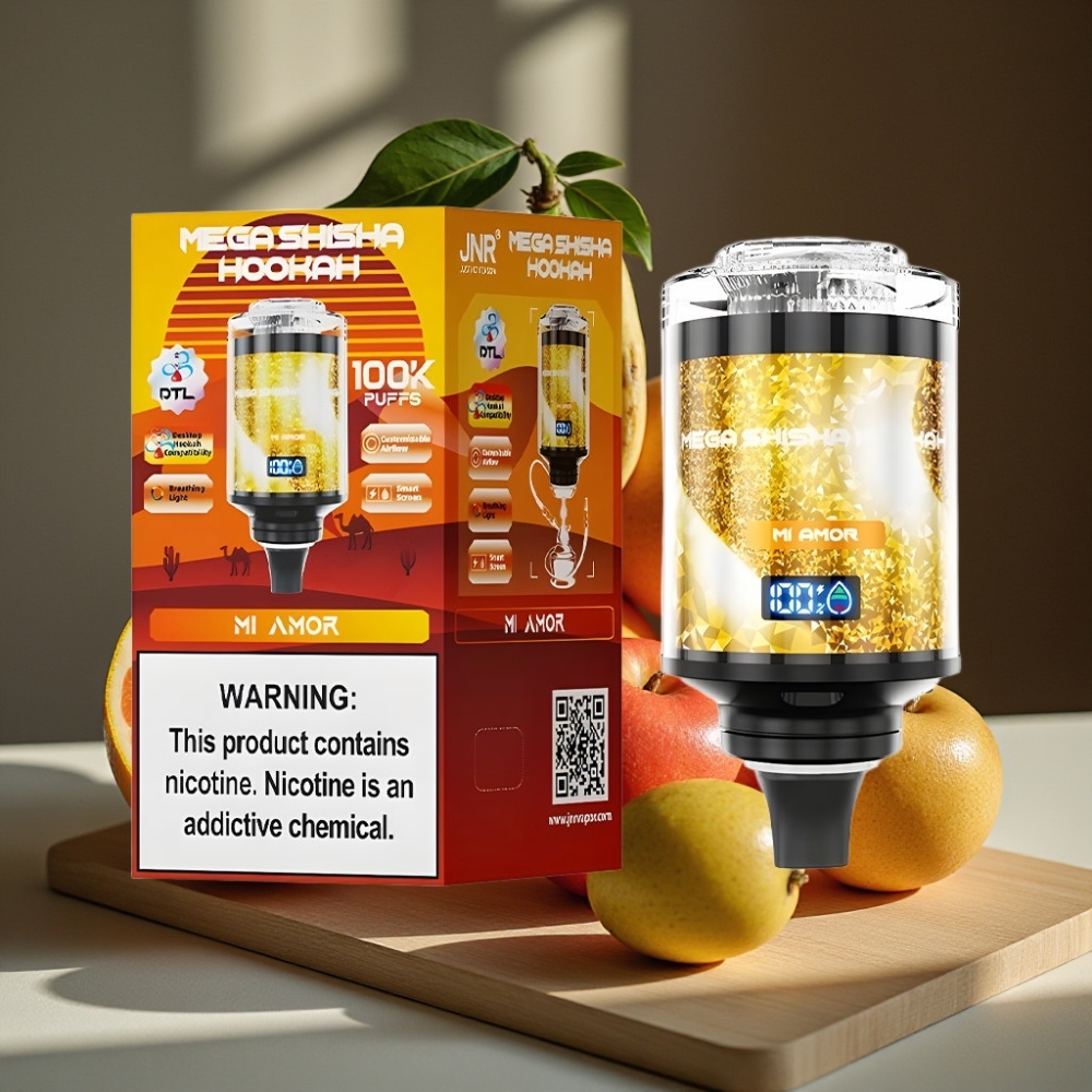 JNR Mega Shisha Hookah 100K Desktop Compatibility Mijn Liefde 60ml 2200mAh Type-C