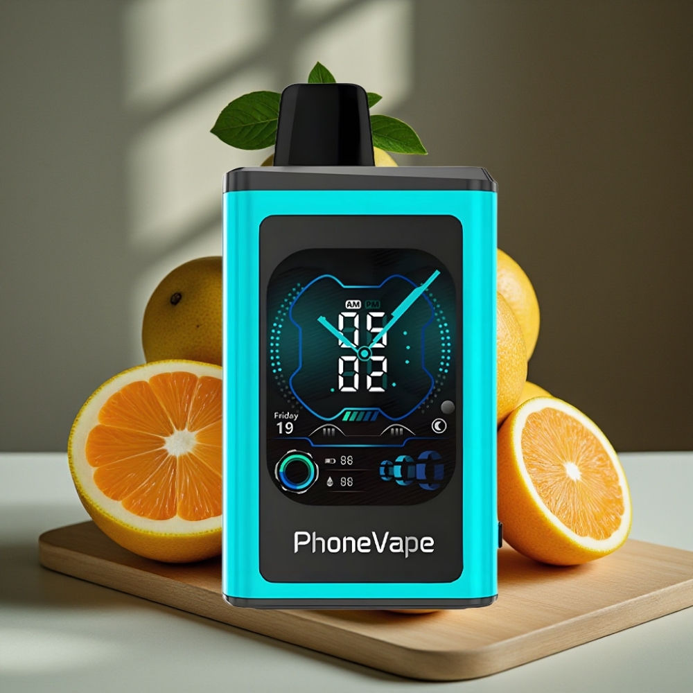JNR PhoneVape 30000 puffs Oplaadbare Disposable Vape Miami Munt Turbo Modus App Gestuurd
