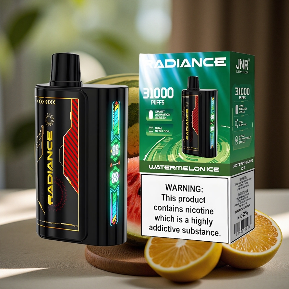 JNR Radiance 31000 Puffs 28ml Dual Mesh Coil Disposable Vape WATERMELON ICE (Watermeloen IJs)