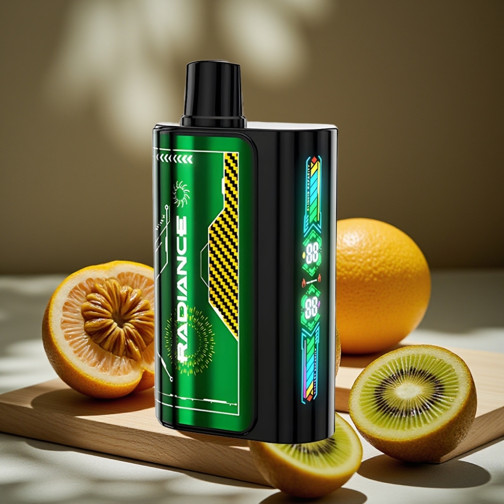 JNR Radiance 31000 Puffs 28ml Dual Mesh Coil Type-C Disposable Vape Passievrucht Kiwi