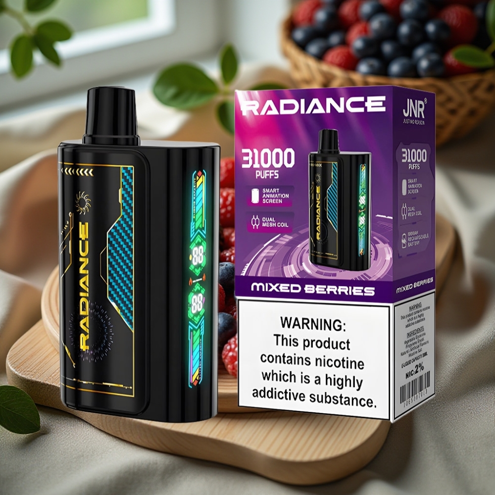 JNR Radiance 31000 Puffs Disposable Vape Gemengde Bessen 28ml Dual Mesh 950mAh