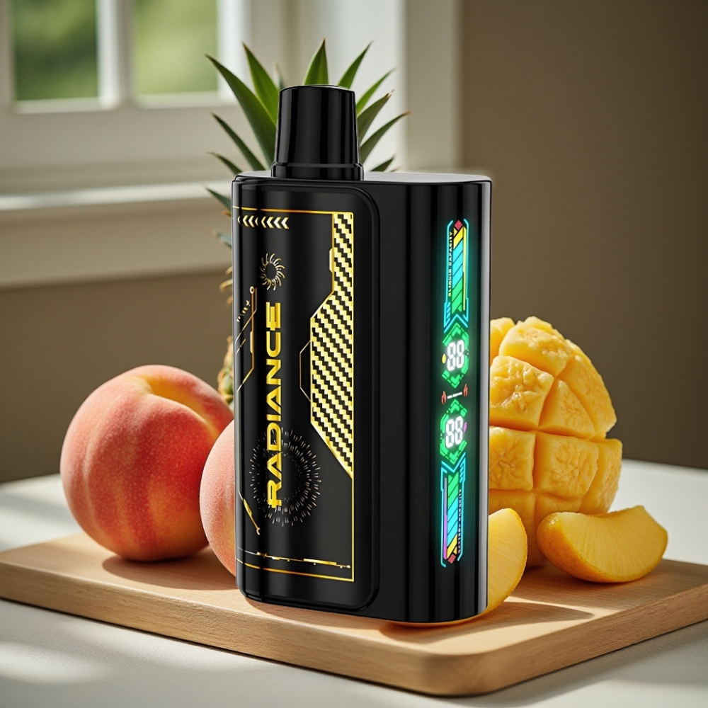 JNR Radiance 31000 Puffs Disposable Vape Perzik Mango Ananas 28ml Dual Mesh 950mAh